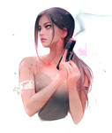 Lara Croft sketch! : YouTube