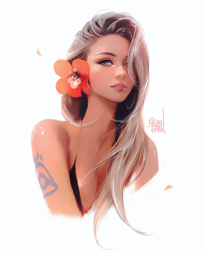 Summer girl portrait! by rossdraws