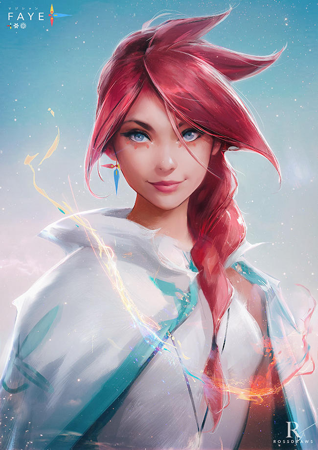Faye's Portrait : Tutorial! by rossdraws on DeviantArt