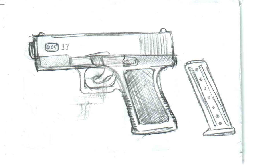 Glock Draw Glock 17 + Magazine by AliasArtworks on DeviantArt