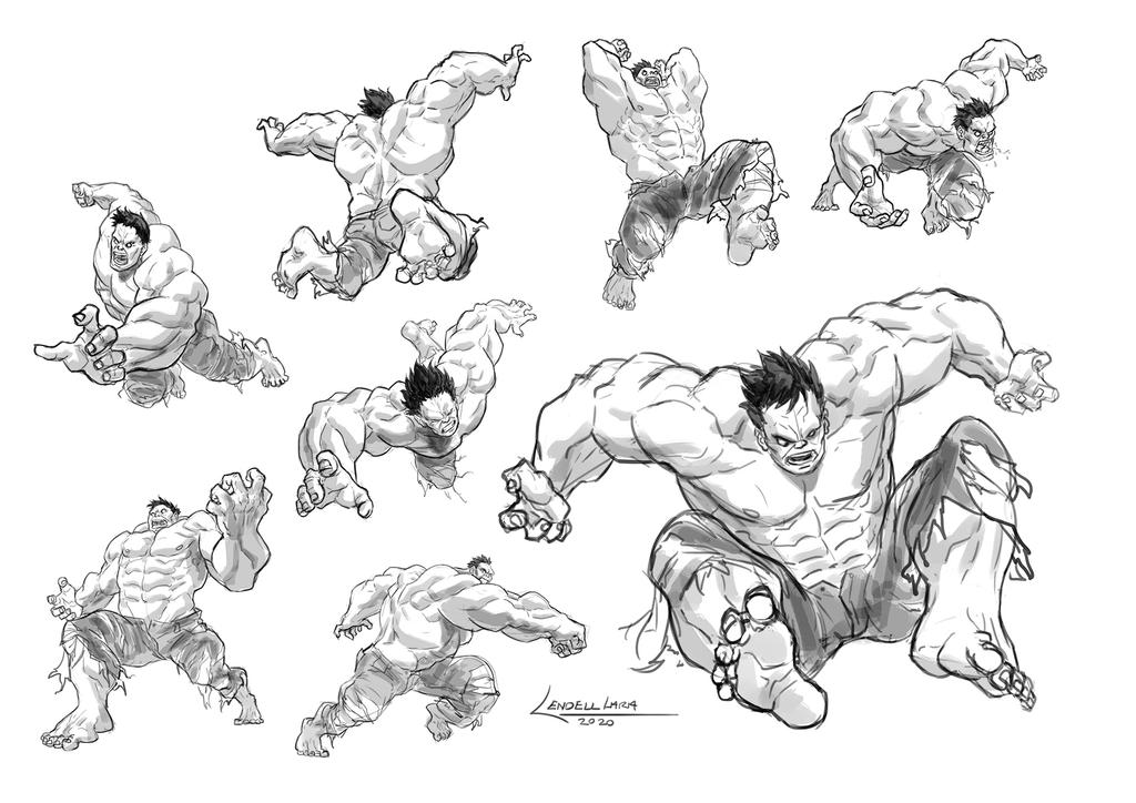 Hulk sketches by 1000xPain on DeviantArt