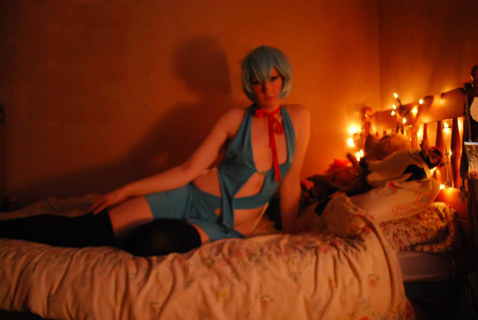 Ero-cosplay of Rei Ayanami