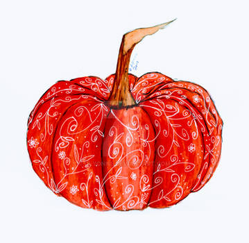 Watercolor Pumpkin