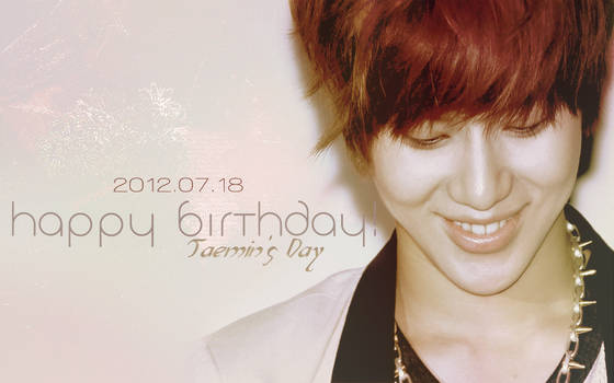 Happy Taemin's day!