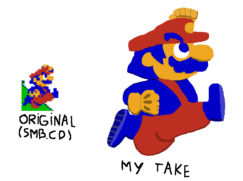 Super Mario Bros. CD - sprite remake attempt by Charmi20YT on DeviantArt