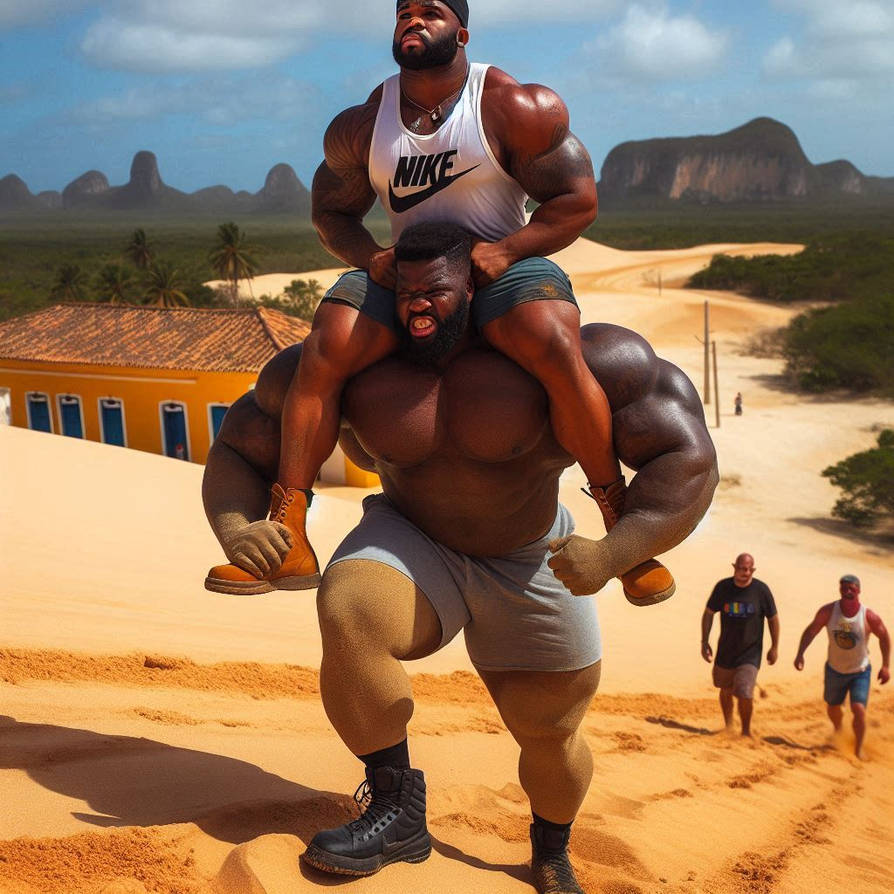 Muscular Adventure Rider Dune Shoulder Ride by JasonMuscleRider on DeviantArt