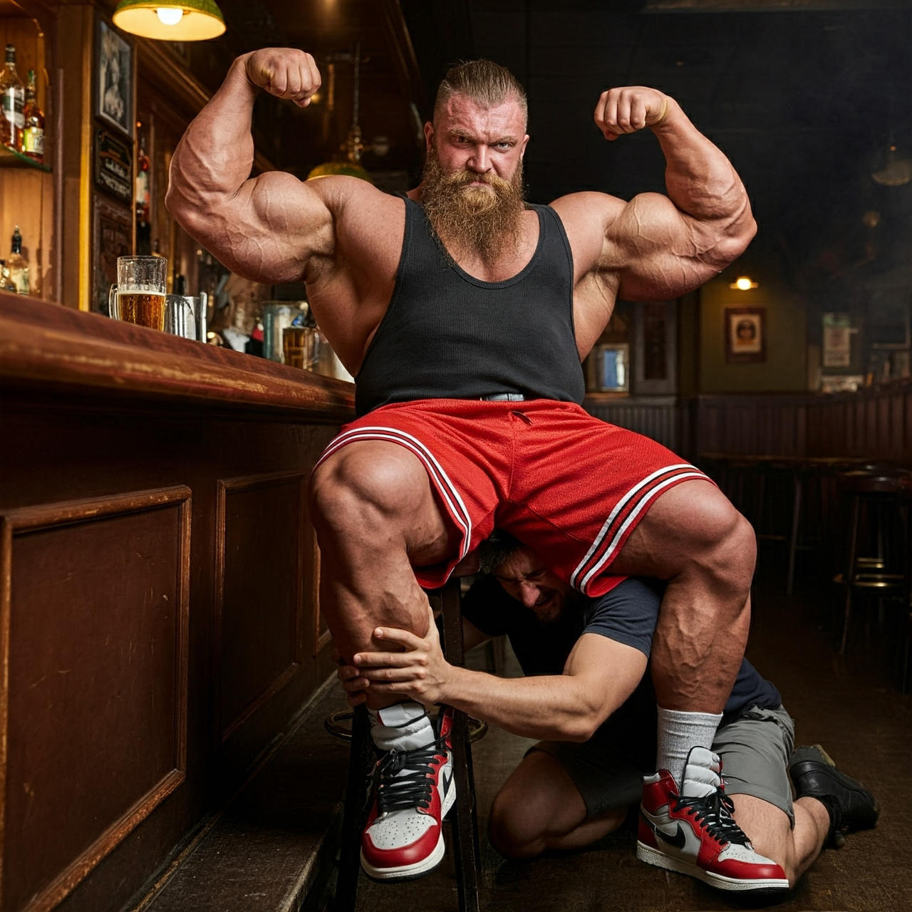 Bodybuilding Deviantart Bodybuilder worship in pub by JasonMuscleRider on DeviantArt