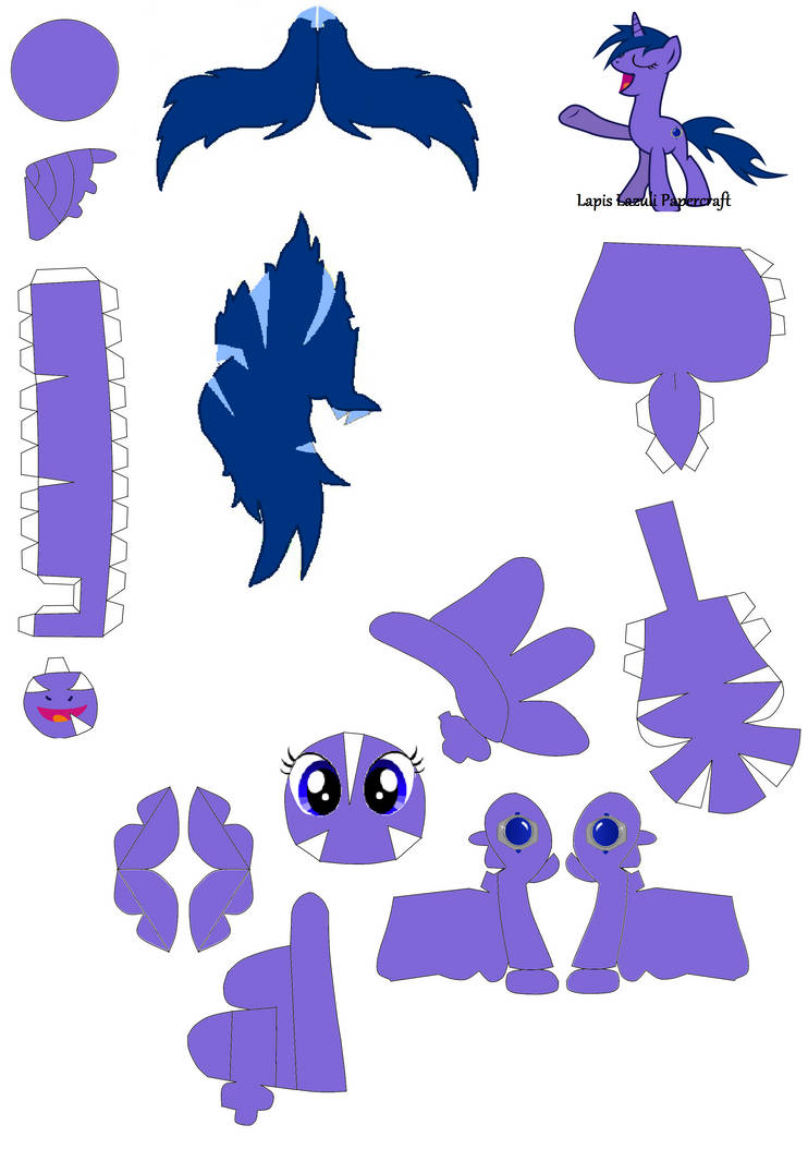 Lapis Lazuli Papercraft Pattern By RainyHooves On DeviantArt