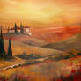 tuscan oil painting
