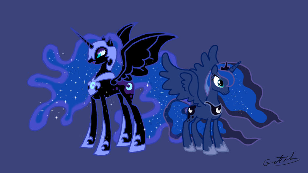 My Little Pony Princess Luna And Nightmare Moon By Comguy On Deviantart My Little Pony Princess Luna And Nightmare Moon By Comguy On Deviantart