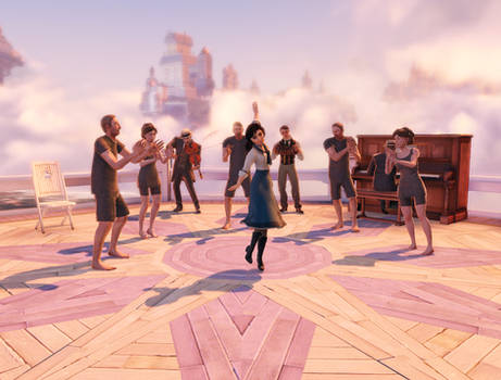 BioShock Infinite - Elizabeth dancing.