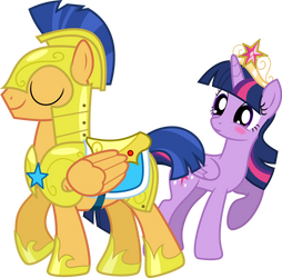 Flash Sentry and Princess Twilight Sparkle