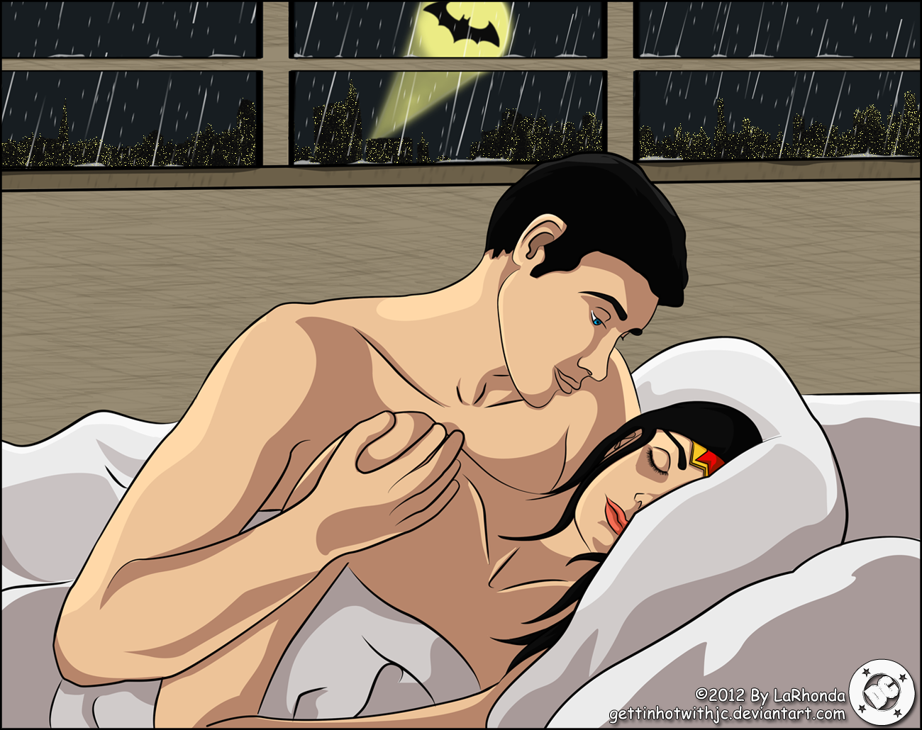 Bruce Wayne and Diana