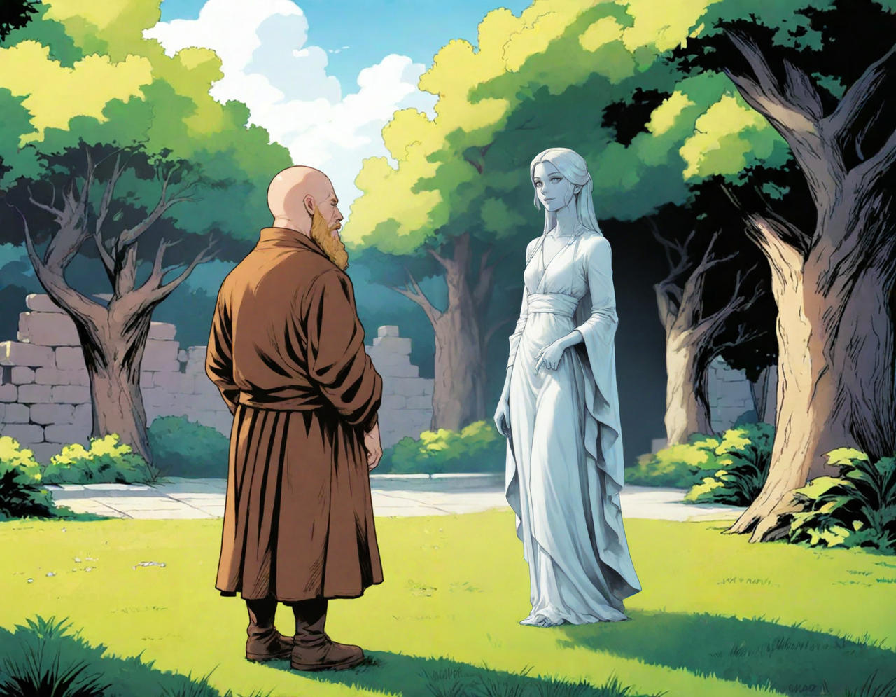 Aria and the monk