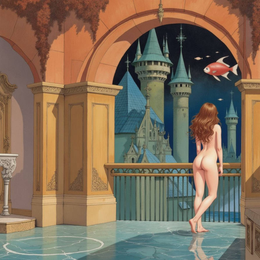 Emily at the balcony