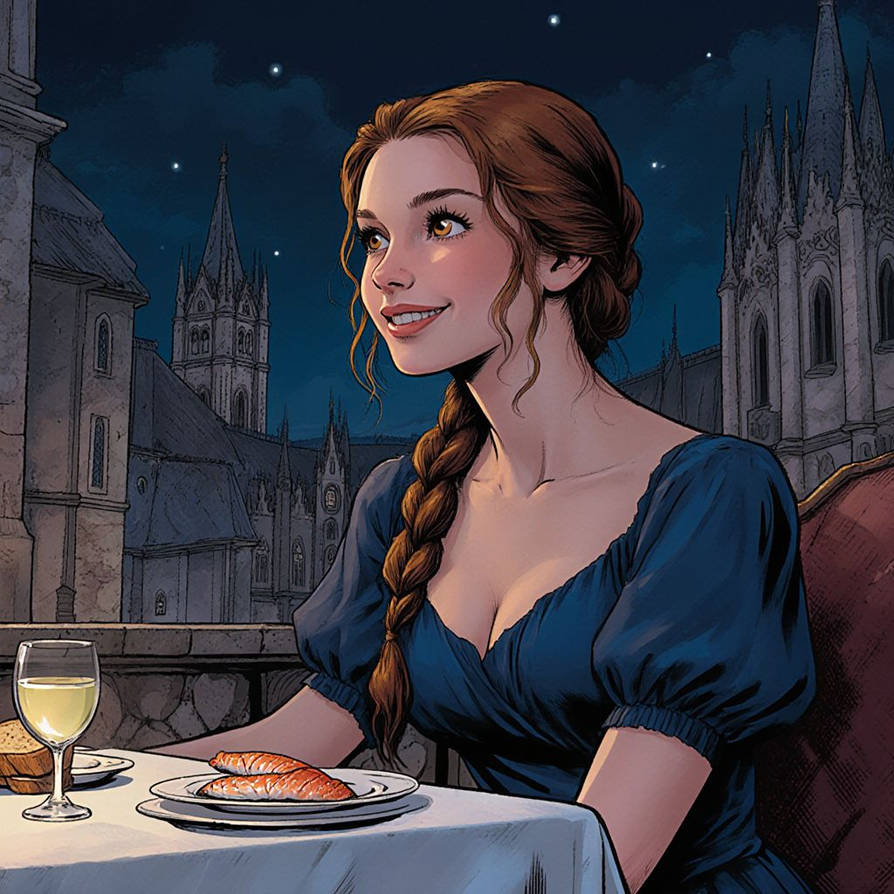 Emily on a dinner date