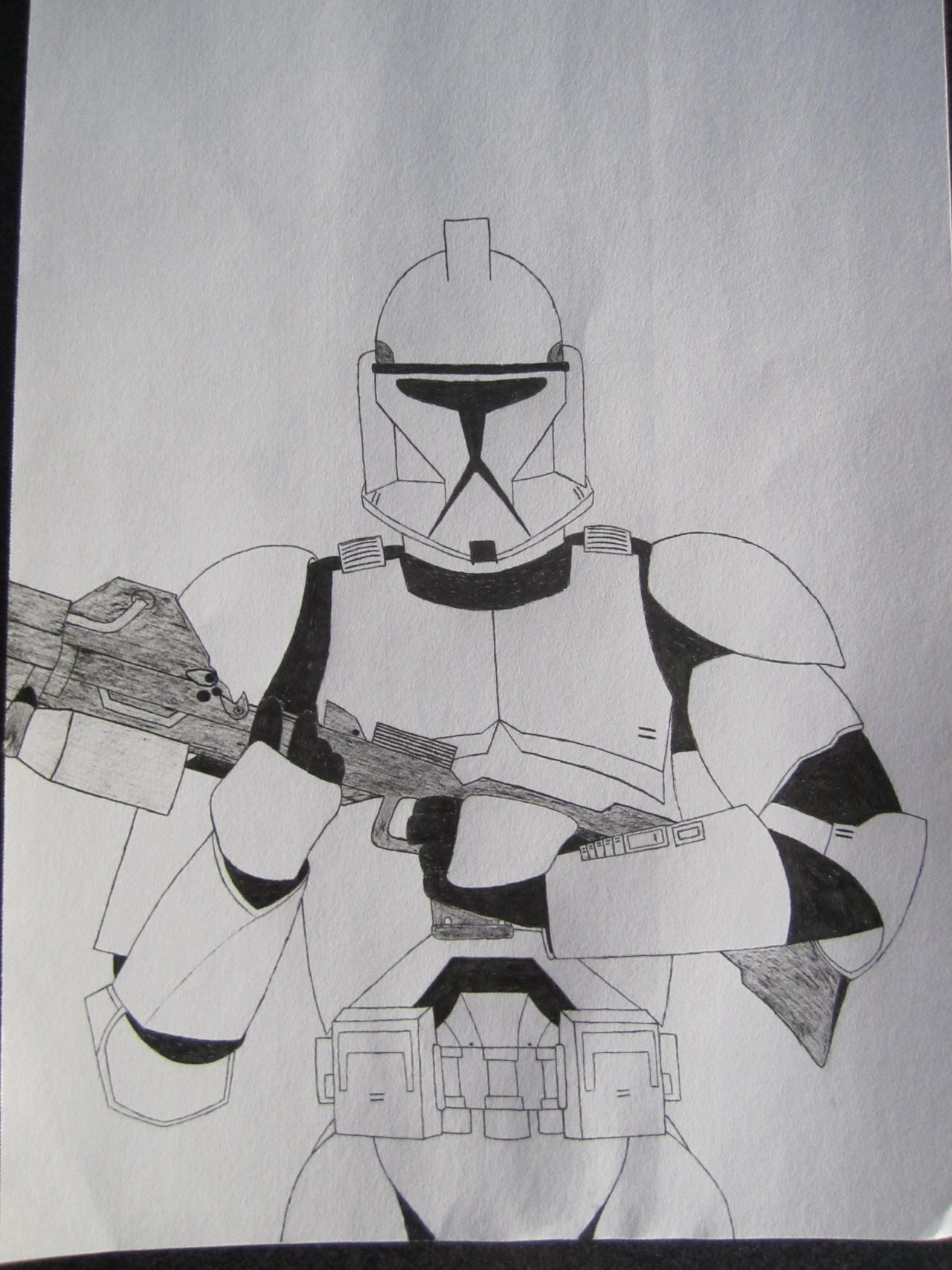 Simple Clone Drawing Clone Trooper Drawing by DolphinSwag95 on DeviantArt