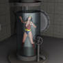 Wonder Girl Trap in a Tank