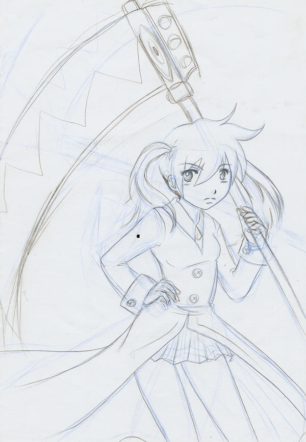 Maka Soul Eater First Sketch