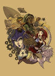 Steampunk Pinup by MarisaArtist