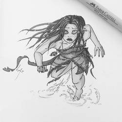 Inktober2017 #11 - Run