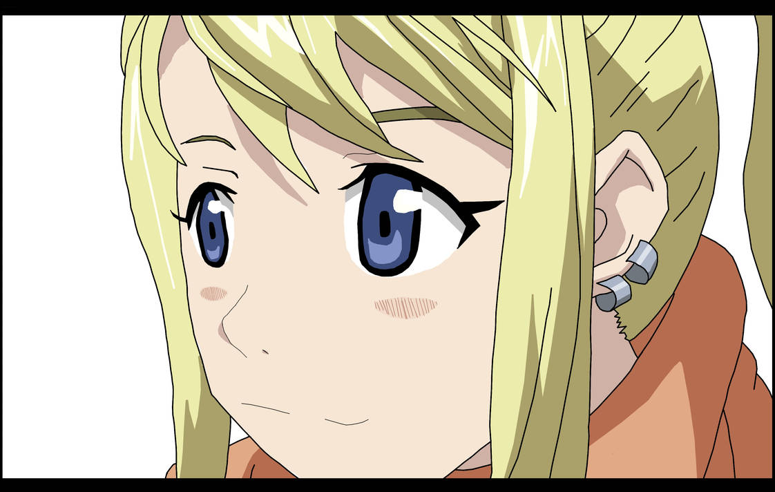 Winry Rockbell Colored by awhite92 on DeviantArt.