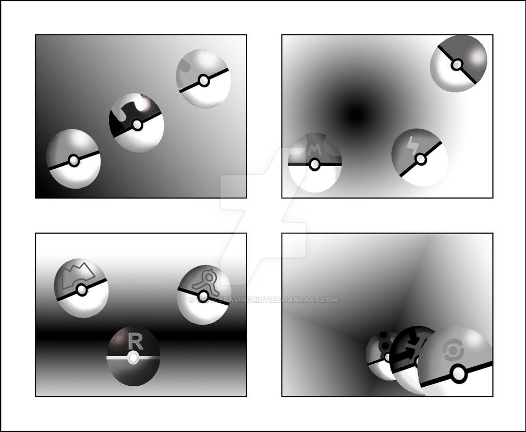 Pokeball Types Pattern Different Types of Poke'balls by nicoleravingriot on DeviantArt
