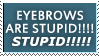 EYEBROWS ARE STUPID