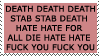 DEATH HATE HATE HATE HATE by propertyofkat