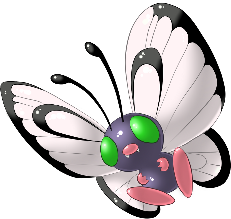 Butterfree Shiny by lilly-gerbil on DeviantArt