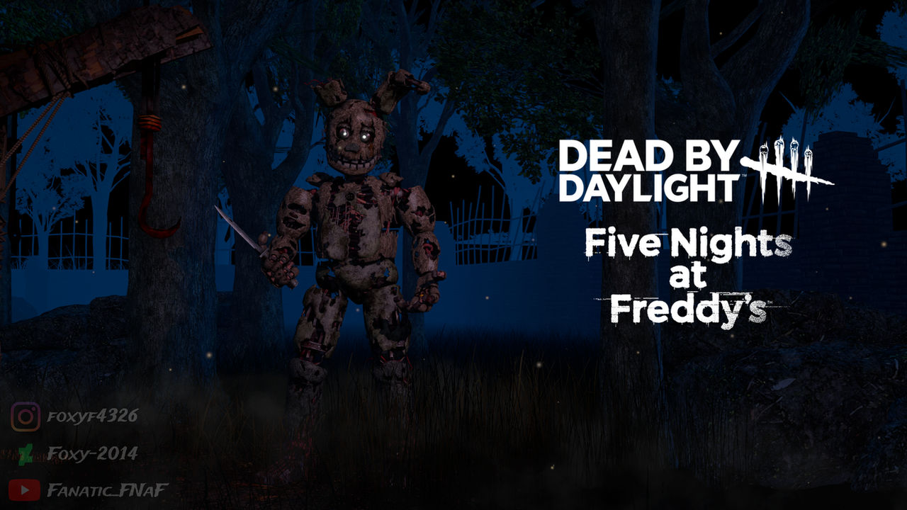 Spring Trap Dbd Back dbd Springtrap by Foxy-2014 by Foxy-2014 on DeviantArt