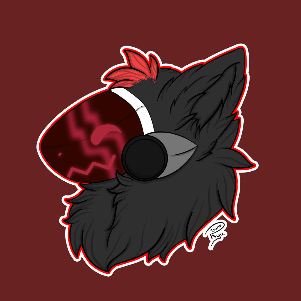 Protogen headshot by Ryutsuneart on DeviantArt