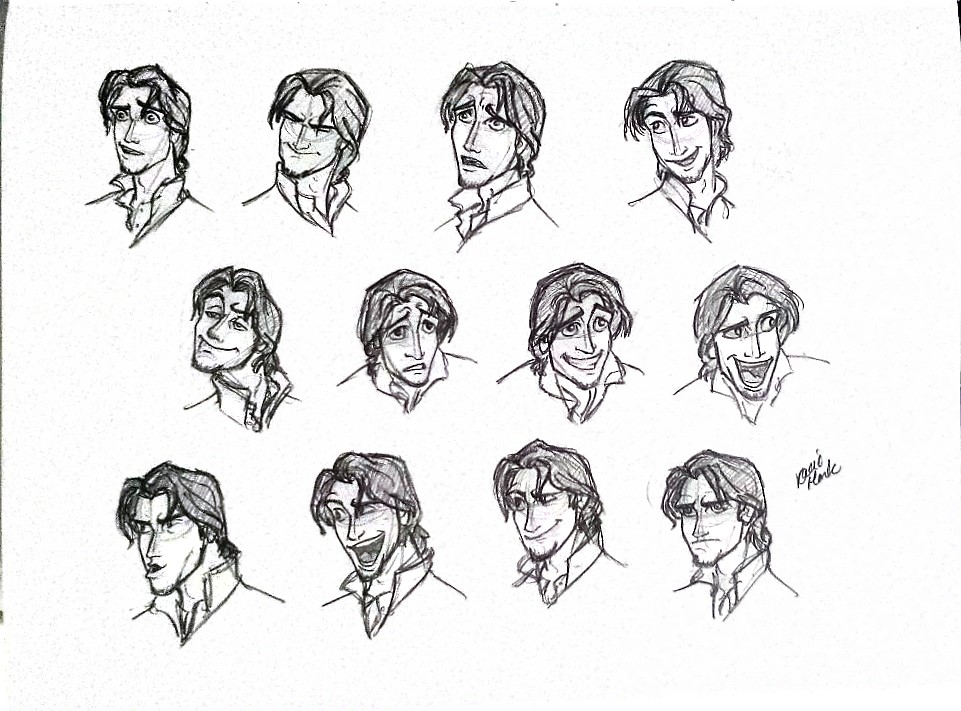 The Many Faces of Flynn Rider by kcbrookster on DeviantArt