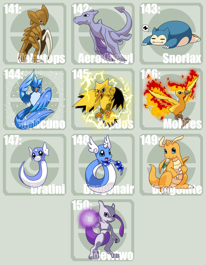 Poke Template 141 - 150