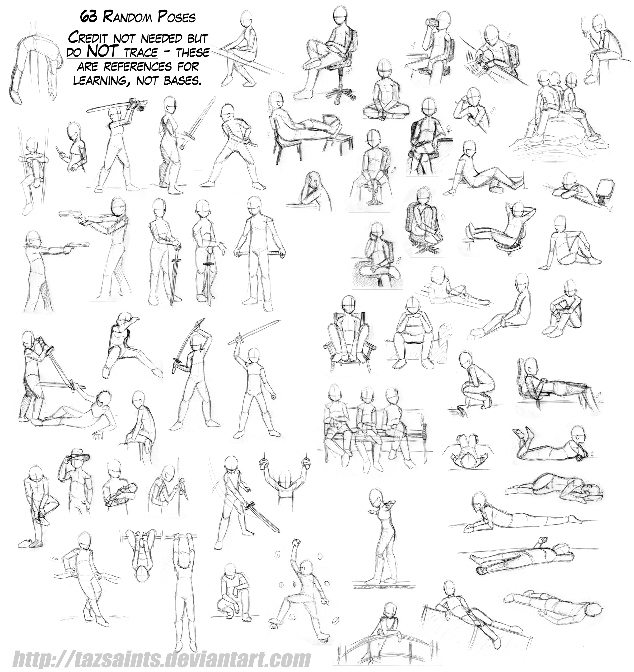 Poses Cute Random 63 Random Poses by tazsaints on DeviantArt