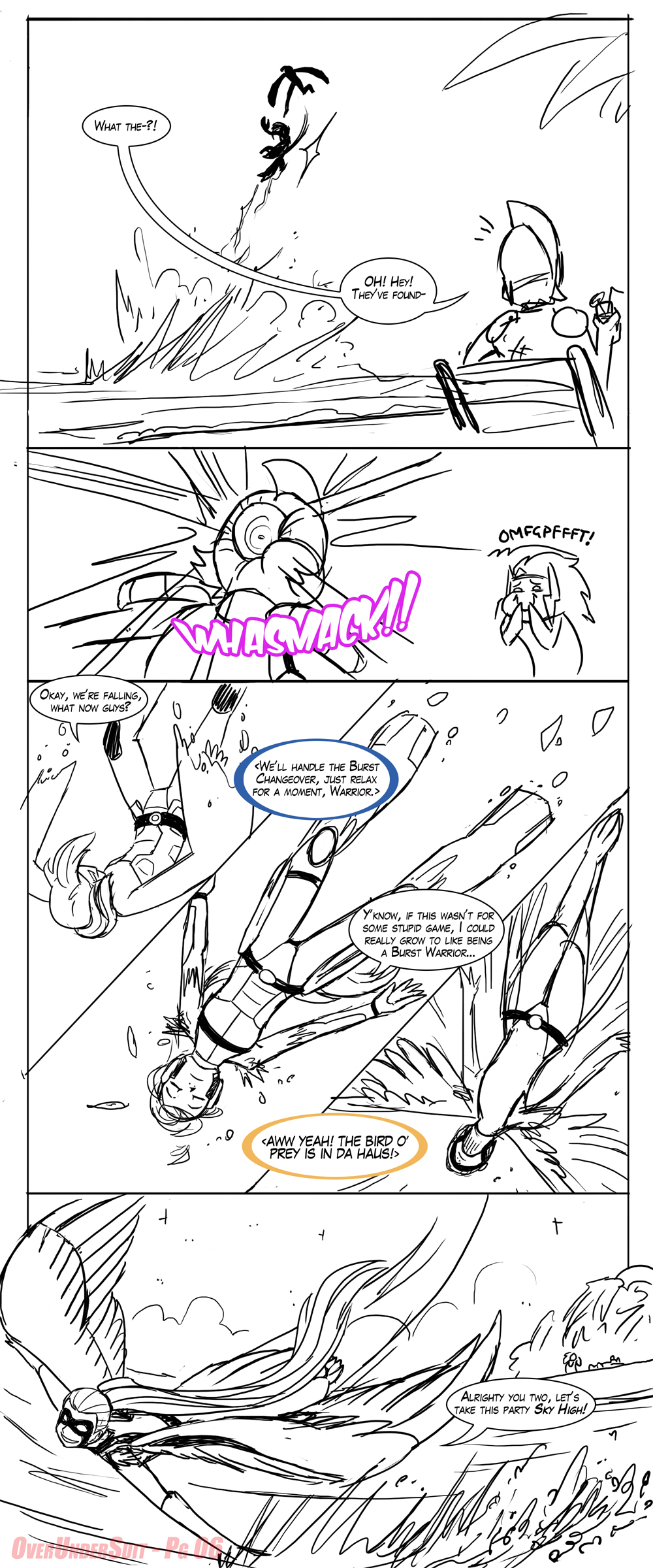 Pokemon Reburst Deviantart ReBurst Ep3 - Sky Dive - P6 BW by tazsaints on DeviantArt