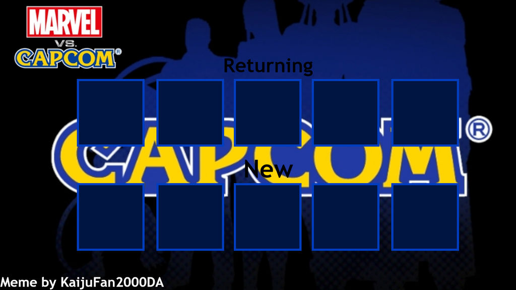 Characters who must appear in MVC meme (Capcom) by KaijuFan2000DA on ...