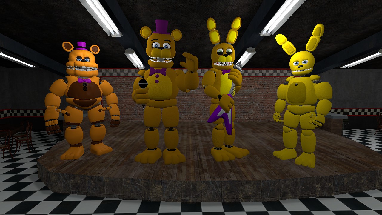 Give you animatronics in fredbear and friends family dinner by