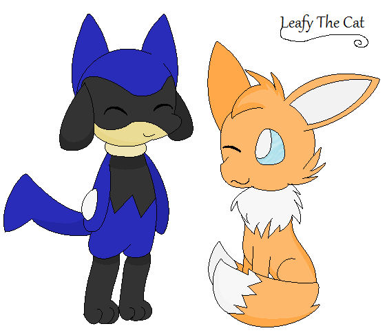 Sonic The Riolu and Tails The Eevee by LeafyTheCat on DeviantArt