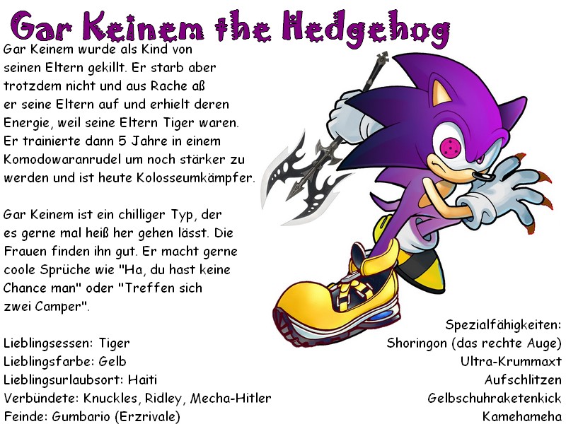 Gar Keinem the Hedgehog