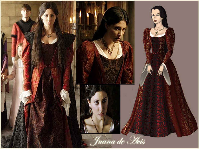 Joan of Portugal with red dress 2