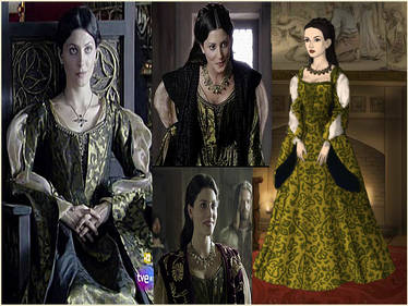 Joan of Portugal with green dress