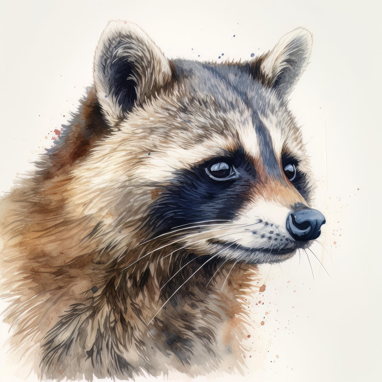 Racoon Animal Portrait Watercolor Painting by Frank095 on DeviantArt