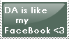 DA is facebook stamp by LunaticTrix