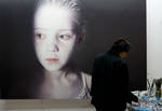 Helnwein in the studio by gottfriedhelnwein