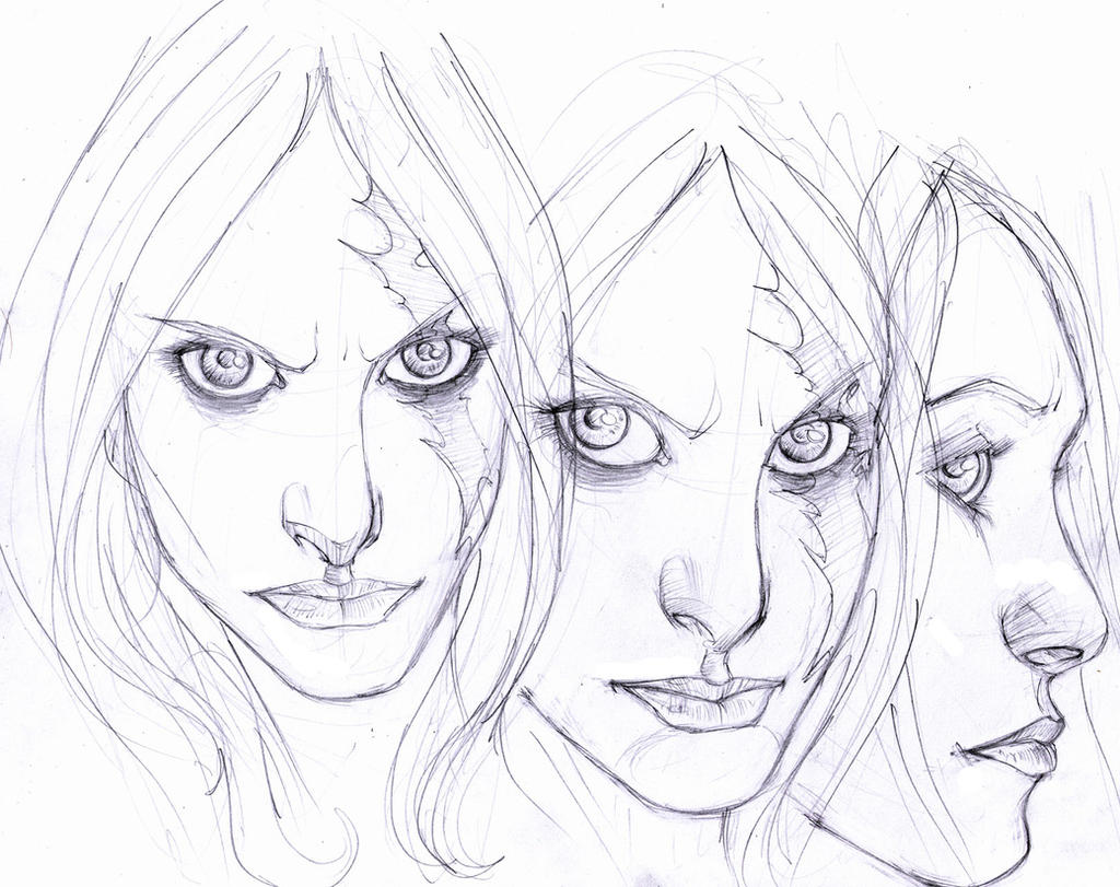 sadness the druid...faces by Selkirk