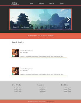 First Flat Web Design By TaiLingDesignes