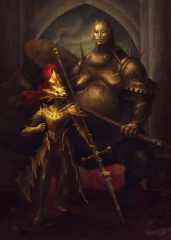 Dragon Slayer Ornstein and Executioner Smough