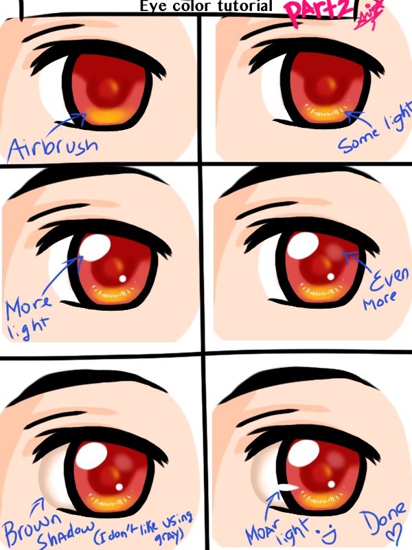 Eye color tutorial part 2