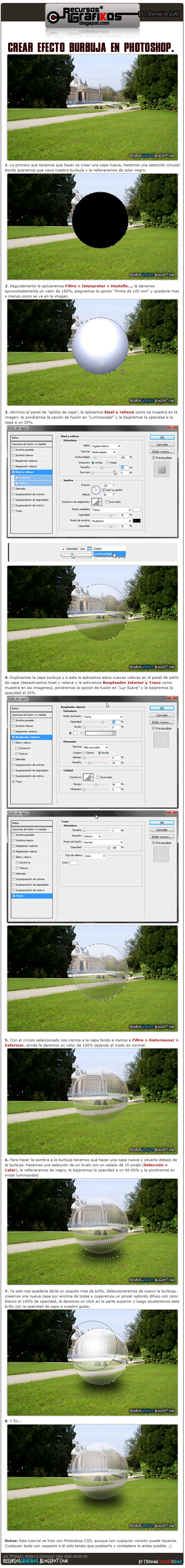 Crear Efecto Burbuja